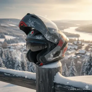 Modular AGV helmet for Canadian touring; casque AGV Canada design suitable for long-distance rides in Quebec.