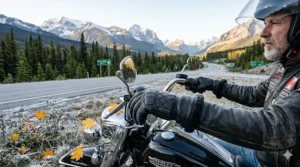 Men's insulated gloves for Harley Davidson riders designed for the crisp autumn weather in Ontario and Quebec.