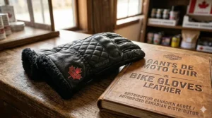 Premium protective leather gloves for Harley Davidson riders, a must-have for bikers from Vancouver to Montreal.