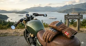 A detailed hand-measurement guide to help Canadian riders find the perfect fit for leather motorcycle gloves.