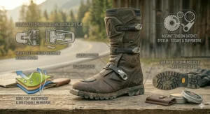 Best practices for cleaning and maintaining motorcycle boots to withstand Canadian road salt and moisture.