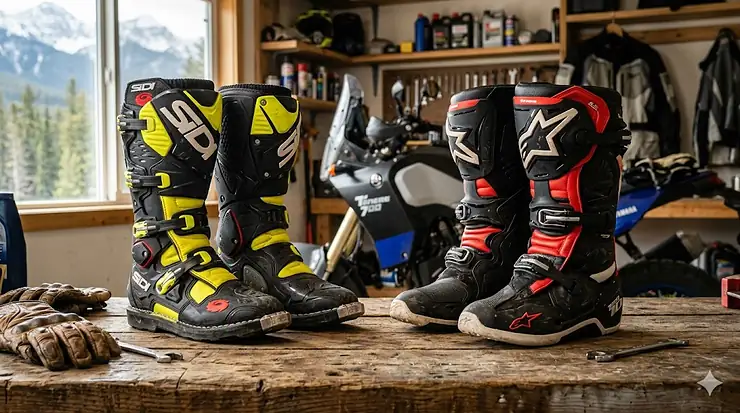Sidi vs Alpinestars boots quality comparison for Canadian riders looking for durable motorcycle gear.