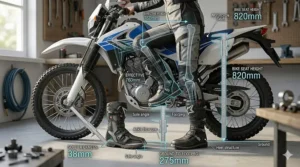 Lifestyle illustration of a female commuter in Toronto wearing casual, stylish women's motorcycle boots that offer both streetwear fashion and CE-certified riding protection.