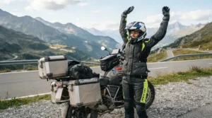 Assessing sleeve warmth for a heated vest vs heated jacket liner for motorcycle riding on chilly highways.